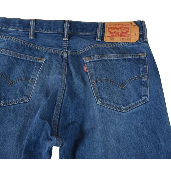 Levi’s 501 Jeans Tagged 38x36 Beautiful Fade Straight Classic Fit - Picture 5 of 11